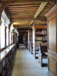 Library above east cloister